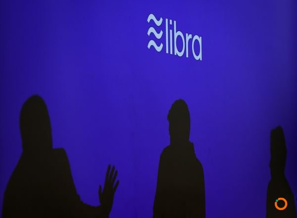 资料图片：脸书准备启用的加密数字货币天秤币（Libra）Logo。（法新社）